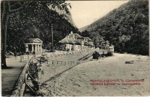 1917 Herkulesfürdő, Baile Herculane; Cserna részlet / riverside