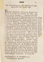 [báró nagyszalatnyai Fischer István (1754-1822) egri érsek (1807-1822:)] Stephano Fischer: Collectio...