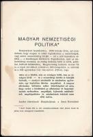 Gróf Teleki Pál: Magyar nemzetiségi politika. Bp., 1940., Stádium, 30 p. Kiadói papírkötés