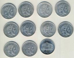 1947. 5Ft Ag "Kossuth" (10x) T:2/3,3 + 1993. 200Ft Ag "MNB" T:2