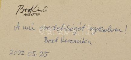 Bod László (1920-2001): Barcsay mester. Tus, papír, jelzés nélkül. Hátoldalán hagyatéki bélyegzővel ...