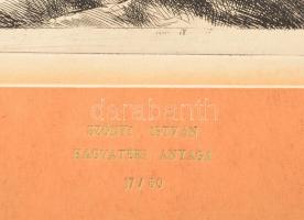 Szőnyi István (1894-1960): Árkádia. Rézkarc, papír. Hátoldalán "Szőnyi István hagyatéka" b...
