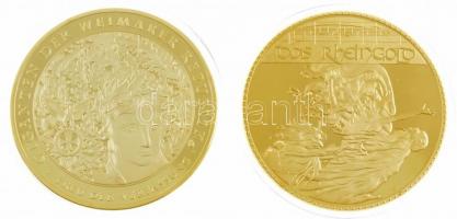 DN "Richard Wagner - Der Ring des Nibelungen / Das Rheingold" aranyozott fém emlékérem (70...