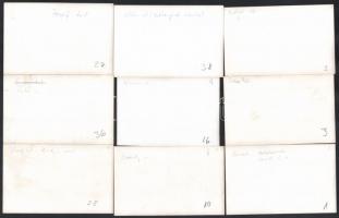 1956 17 db fotó a forradalom idejéből, Budapesti helyszínek, többségében a hátoldalán feliratozott (...