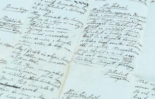 cca 1860-1870 "Hófehérke" színházi előadás vázlata, kézirat, összesen 16 oldalon, négy &qu...