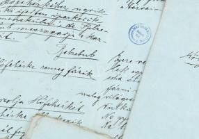 cca 1860-1870 "Hófehérke" színházi előadás vázlata, kézirat, összesen 16 oldalon, négy &qu...