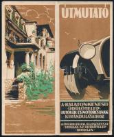 cca 1920-1930 Ifj. Richter Aladár (1898-1950): Útmutató a Balatonkenesei üdülőtelep autókár és motor...