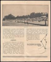 cca 1920-1930 Ifj. Richter Aladár (1898-1950): Útmutató a Balatonkenesei üdülőtelep autókár és motor...
