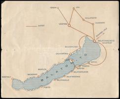 cca 1920-1930 Ifj. Richter Aladár (1898-1950): Útmutató a Balatonkenesei üdülőtelep autókár és motor...