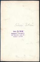 Gink Károly (1922-2002): Szőnyi István fest. Pecséttel jelzett fotó, jobb felső sarkában töréssel, 1...