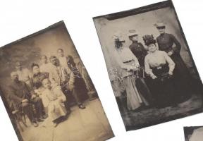 cca 1900, 5 db ferrotípia, kb 7x10 cm