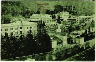1907 Herkulesfürdő, Herkulesbad, Baile Herculane; A fürdő központja. Deixner Fanny kiadása / Mittelpunkt / spa, bath (b)