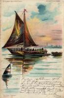 Sails Hold to light litho