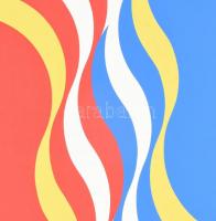 Fajó János (1937-2018): Piskóták I., 1975. Szitanyomat, papír. Jelzett, számozott (15/28.). Sérült (...