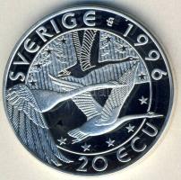 Svédország 1996. 20Ecu Ag "August Strindberg" T:PP