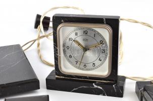 Íróasztal készlet, márvány, sérülésekkel, vegyes méretben