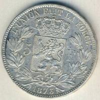 Belgium 1873. 5Fr Ag II.Lipót T:3 ph
