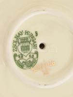 Zsolnay gyertyatartó pillangó mintával, kézzel festett, jelzett, hibátlan m: 14 cm