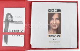 1992 Koncz Zsuzsa összes nagylemeze, 10 db bakelit hanglemez + könyv (Varjas Endre: Koncz Zsuzsa), k...