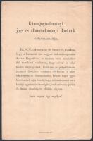 1918 Kánonjogtudományi jog- és államtudományi doktorok eskümintája