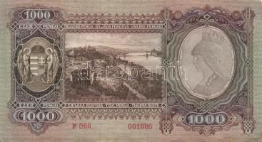 1943. 1000P(2x)egymásutáni sorszámokkal T:II-