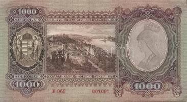 1943. 1000P(2x)kis ugrású sorszámokkal T:II+