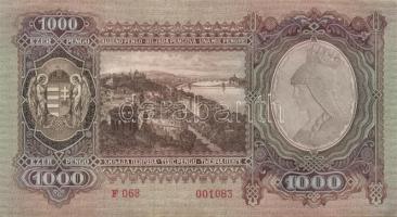1943. 1000P(2x)kis ugrású sorszámokkal T:II+