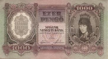 1943. 1000P(4x)egymásutáni sorszámokkal T:II+