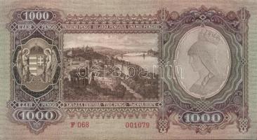 1943. 1000P(4x)egymásutáni sorszámokkal T:II+