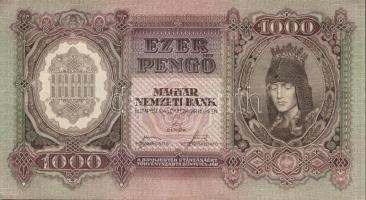 1943. 1000P(4x)egymásutáni sorszámokkal T:II+
