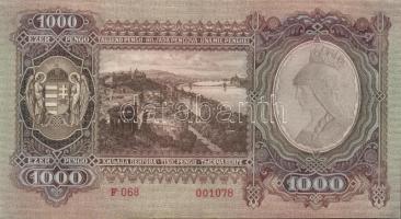 1943. 1000P(4x)egymásutáni sorszámokkal T:II+