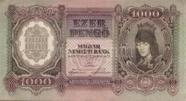 1943. 1000P(4x)egymásutáni sorszámokkal T:II+