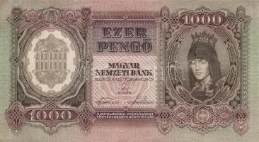 1943. 1000P(4x)egymásutáni sorszámokkal T:II+