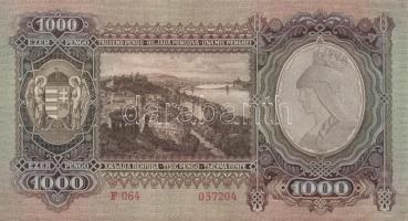 1943. 1000P(3x)egymásutáni illetve kis ugrású sorszámokkal T:II+