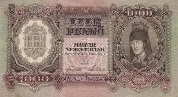 1943. 1000P(3x)egymásutáni illetve kis ugrású sorszámokkal T:II+