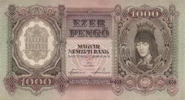 1943. 1000P(3x)egymásutáni, illetve kis ugrású sorszámokkal T:II+