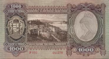 1943. 1000P(3x)egymásutáni, illetve kis ugrású sorszámokkal T:II+