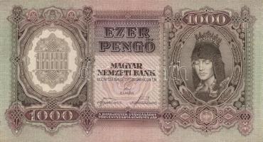 1943. 1000P(3x)egymásutáni, illetve kis ugrású sorszámokkal T:II+