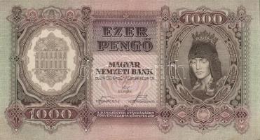 1943. 1000P(3x)egymásutáni, illetve kis ugrású sorszámokkal T:II+