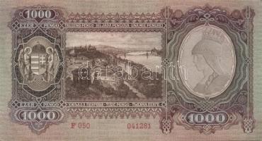 1943. 1000P(3x)egymásutáni, illetve kis ugrású sorszámokkal T:II+