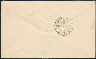 1929 Légi levél Budapestre