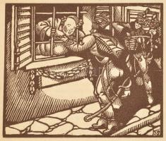 Kisfaludy Károly: Tollagi Jónás viszontagságai. Békéscsaba, 1920., Tevan, 6+68+2 p. A könyvdíszek és...