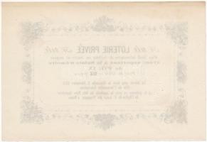 Olaszország / Róma 1878. "LOTERIE PRIVÉE D'UN BEAU NÉCESSAIRE DE TOILETTE EN IVOIRE ET ARG...