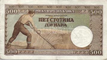 Szerbia/ II."V.H." német megszállás 1942. 500D T:II/III