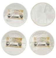 2012. 4 darabos "TITANIC" emlékérem tétel a tragédia 100. évfordulójára kiadva. Mind ezüst...