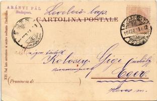 1899 (Vorläufer) Roma, Rome; Ricordo di Roma. Castel S. Angelo. Müller & Trüb. litho (EK)