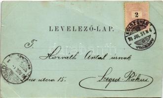 1898 (Vorläufer) Kolozsvár, Cluj; Wolff J. gyógyszertára, Akontz Sándor, Hubay Károly, Bányai Sámuel...