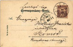 1901 Abbazia, Opatija; Vor dem Café Quarnero / café terrace (EK)