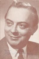 Feleki Kamill (1908-1993) Kossuth-díjas színész autográf aláírása őt ábrázoló képen