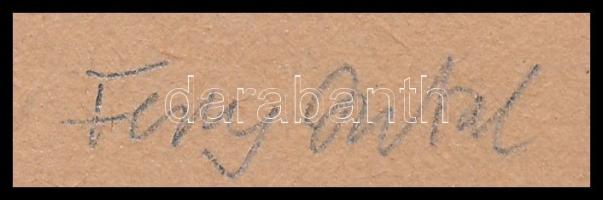 Fery Antal (1908-1994): "Fery Antalék örömmel tudatják, hogy kisleányuk Veronika 1943.IX.25-én ...